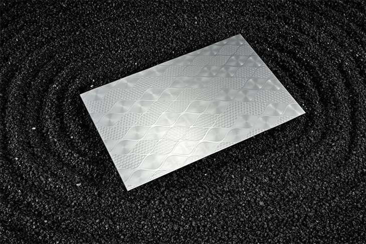 Textured Stainless Steel with Laser Patterns